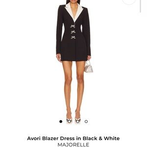 Majorelle Avori Blazer Dress in Black & White New